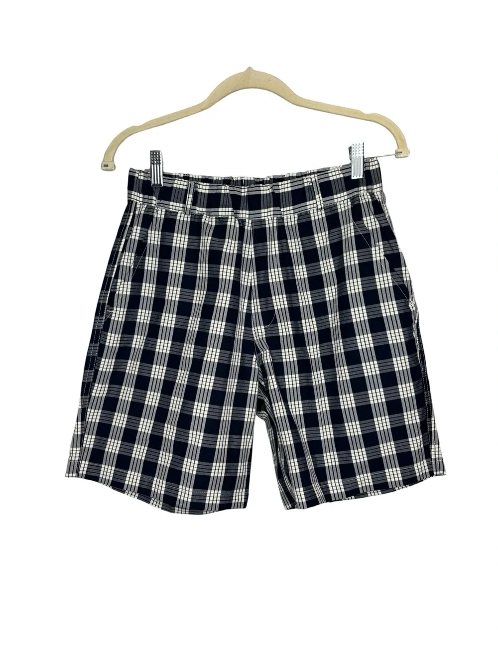 Bather Admiral Palaka Leisure Shorts Size XS Navy Plaid